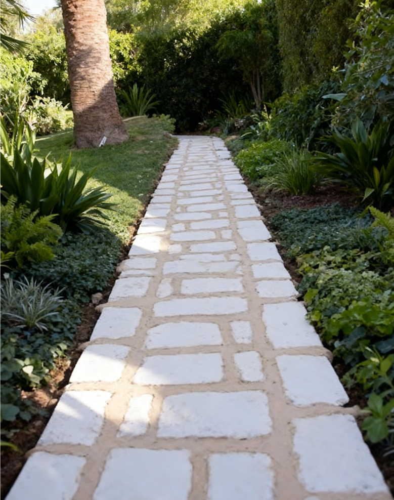 Pierre taillée Zars Blanc